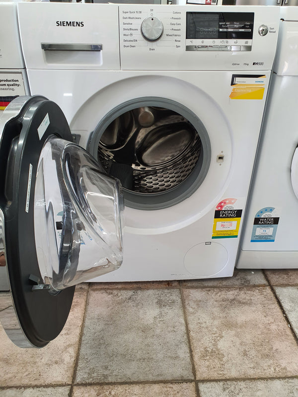 Siemens 7.5k front loader washing machine Cheap World Online
