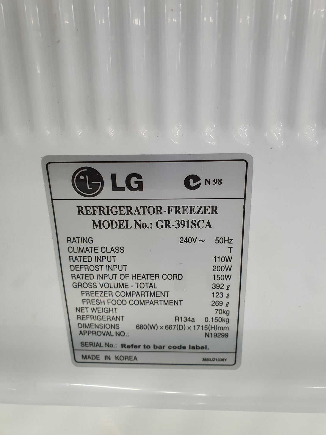 LG 392L Refrigerator Cheap World Online
