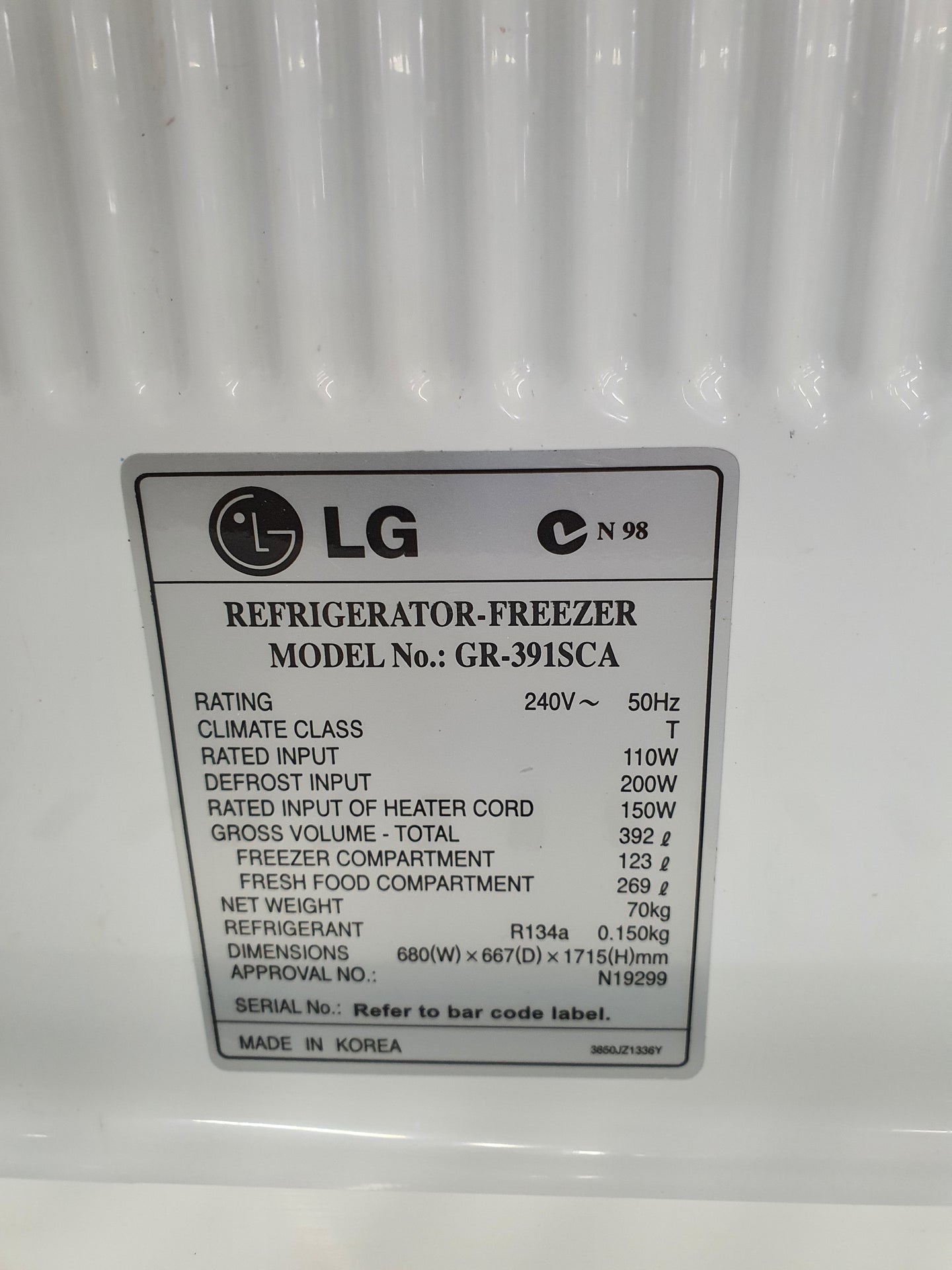 LG 392L Refrigerator Cheap World Online