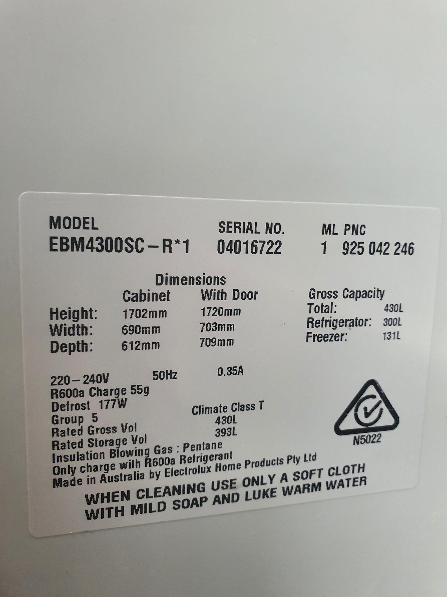 Electrolux 430L Refrigerator Cheap World Online