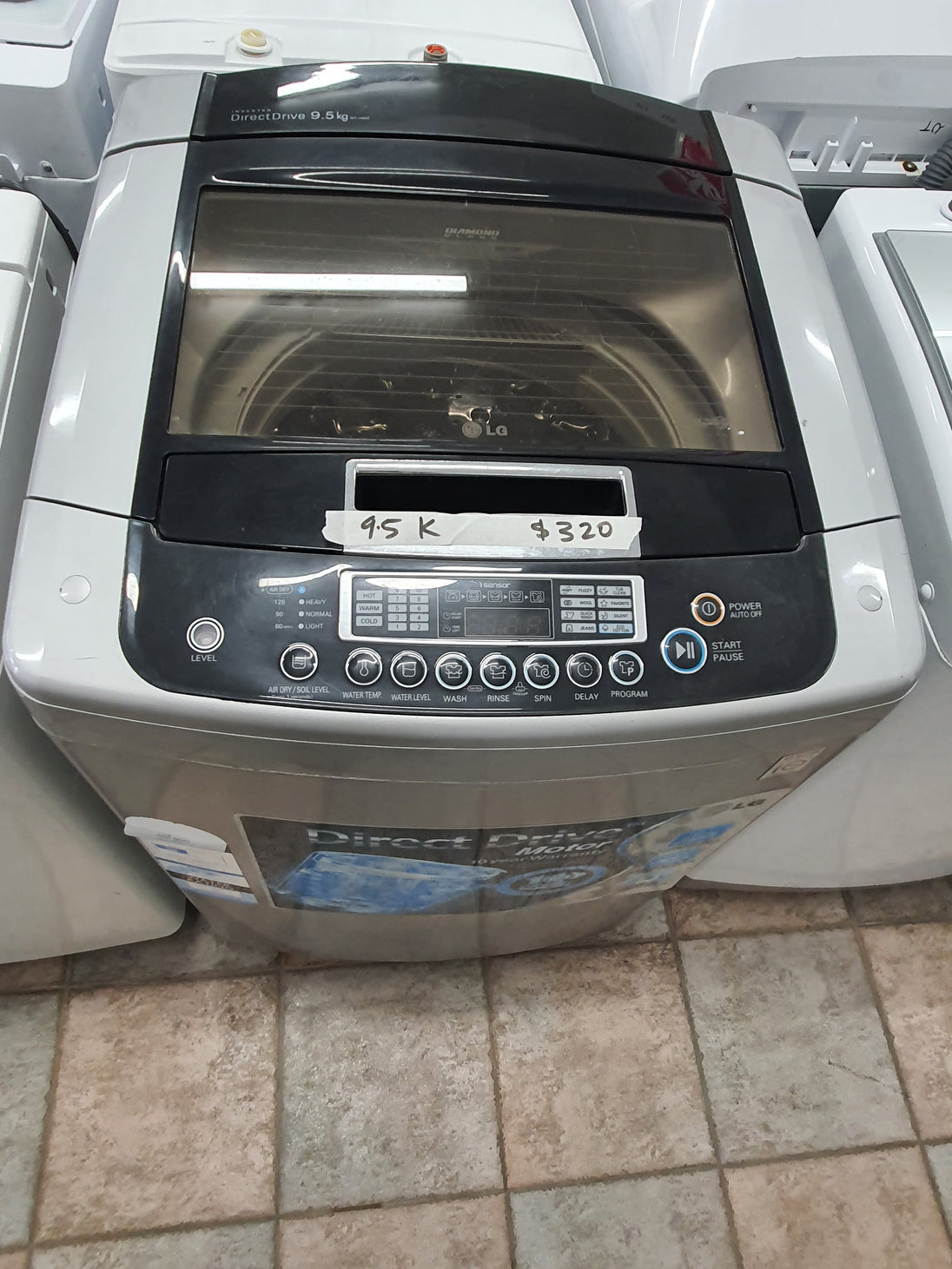 Lg 9.5kg toploader washing machine Cheap World Online