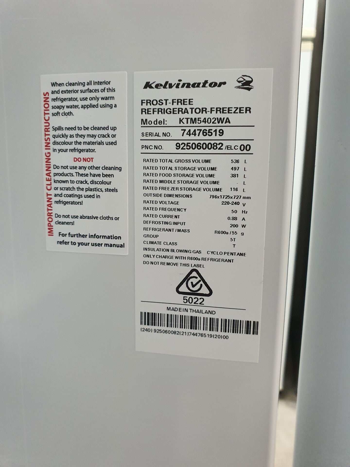 Kelvinator 536L Refrigerator Cheap World Online