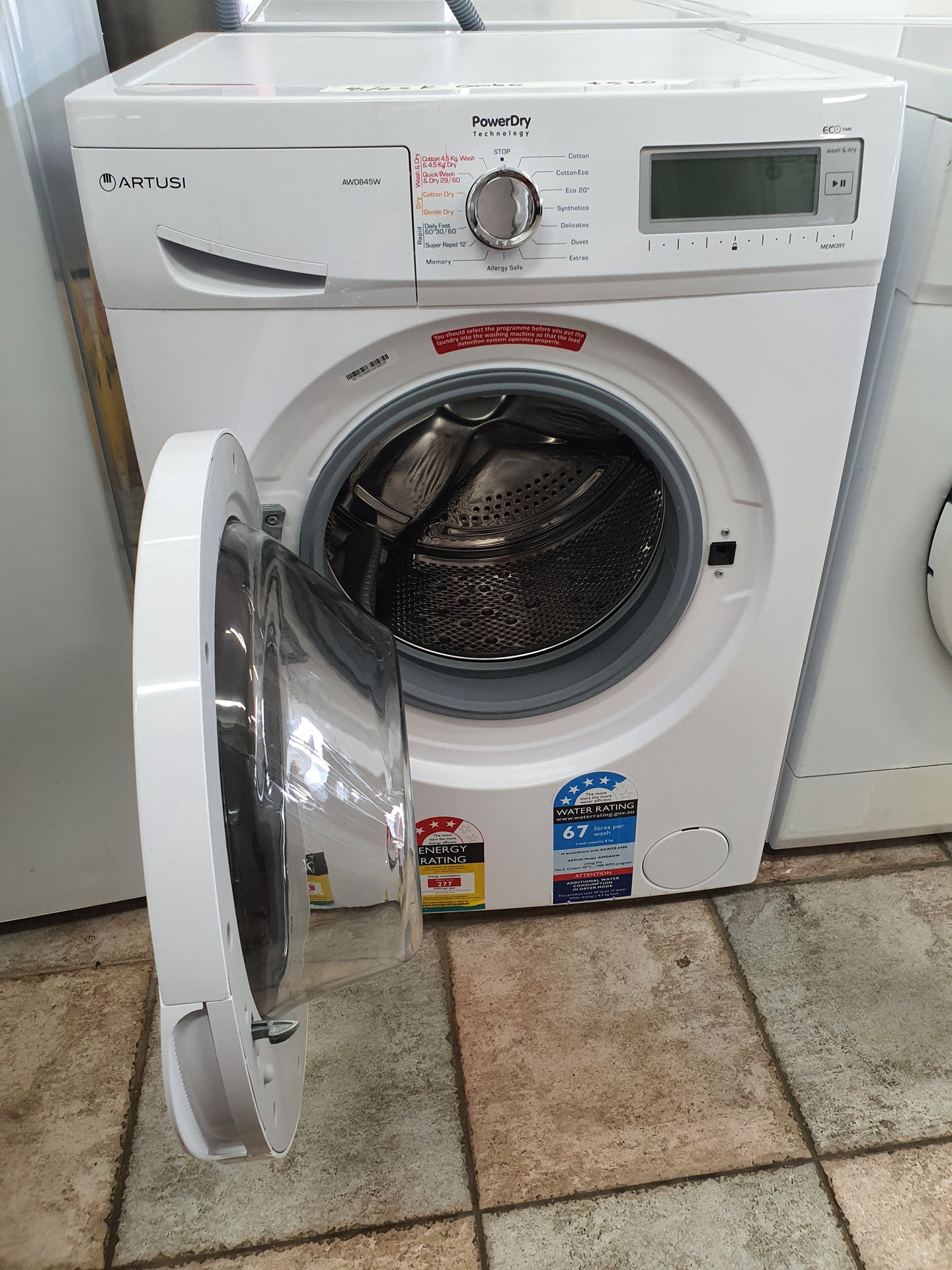 Artusi 8/4.5kg combo washer and dryer machine Cheap World Online