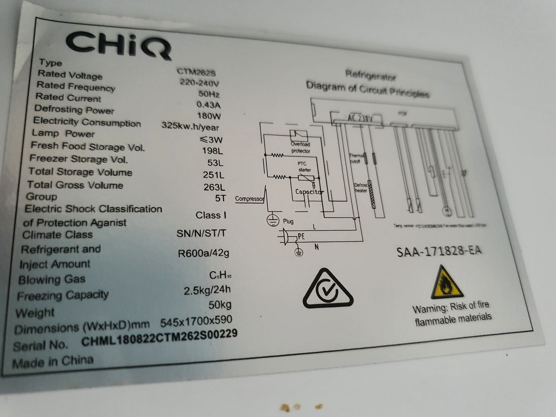 Chiq 263L Refrigerator Cheap World Online