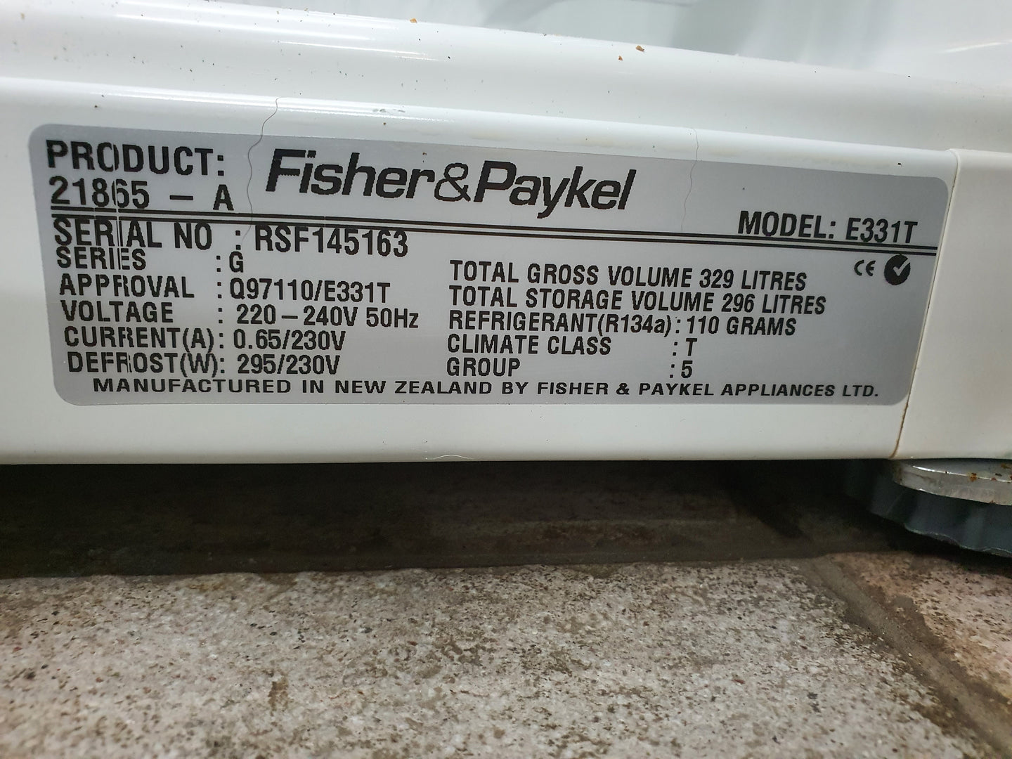 Fisher&Paykel 329L Refrigerator Cheap World Online