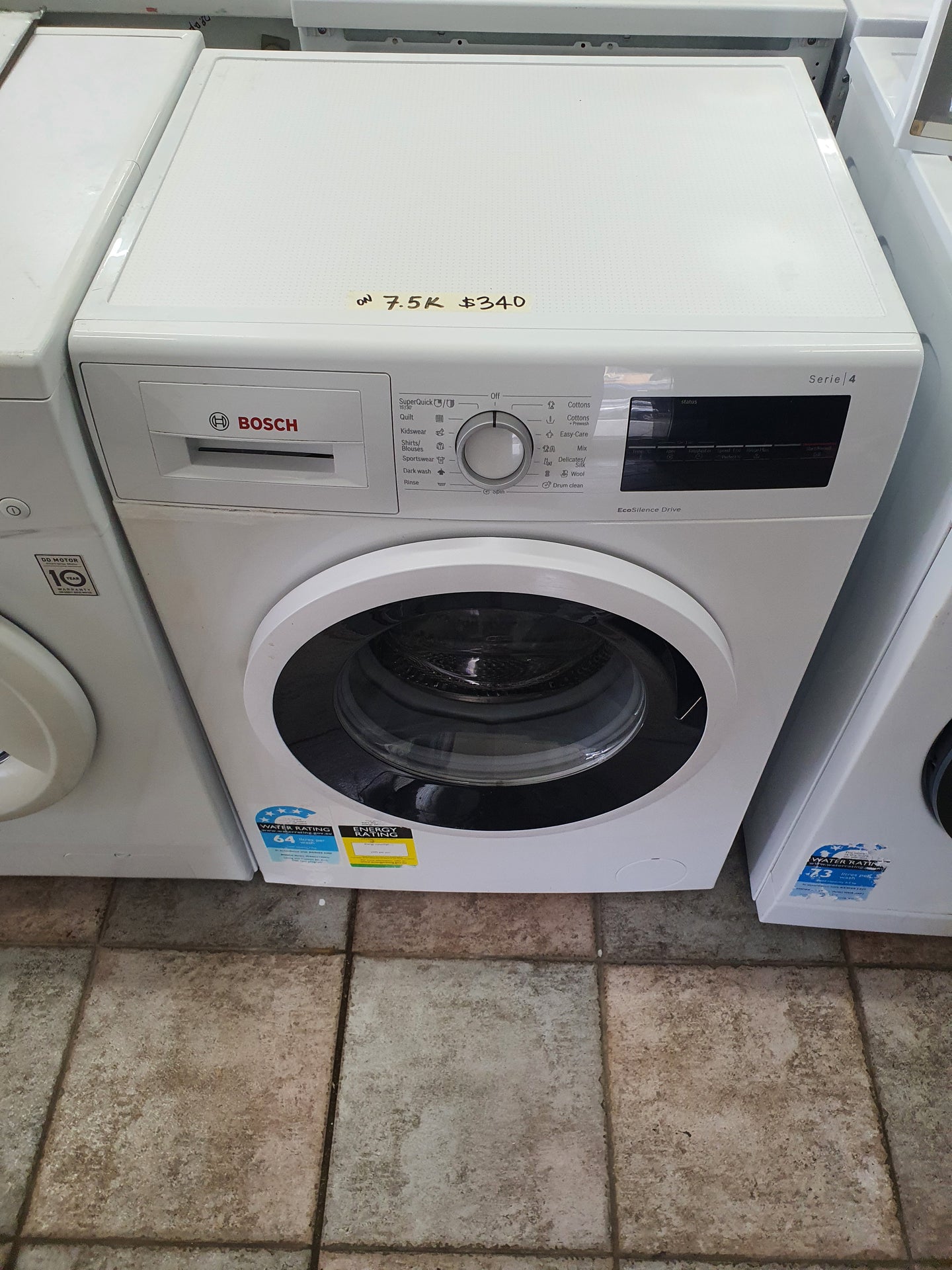 Bosch 7.5kg front loader washing machine Cheap World Online