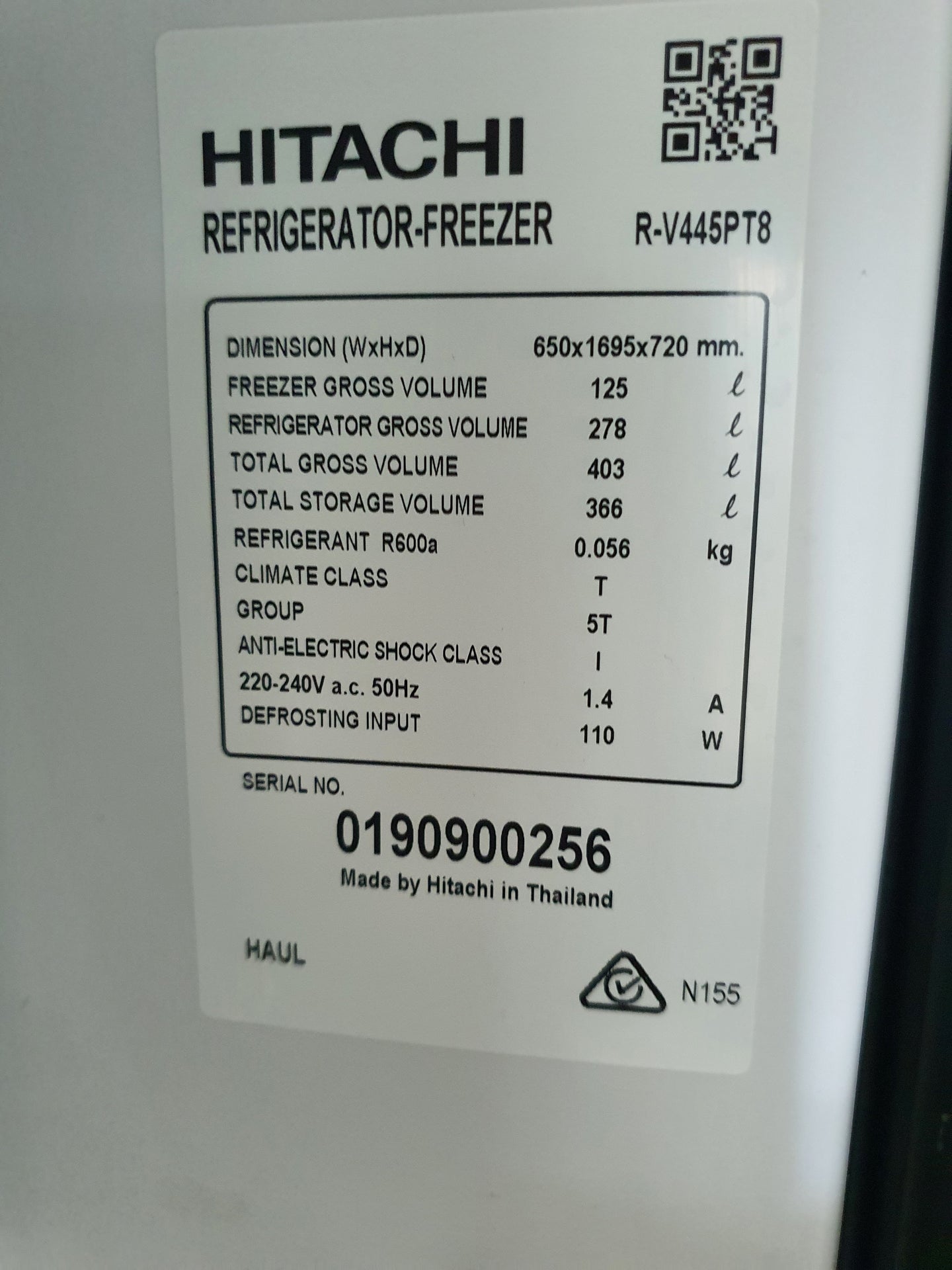 Hitachi 403l Refrigerator Cheap World Online