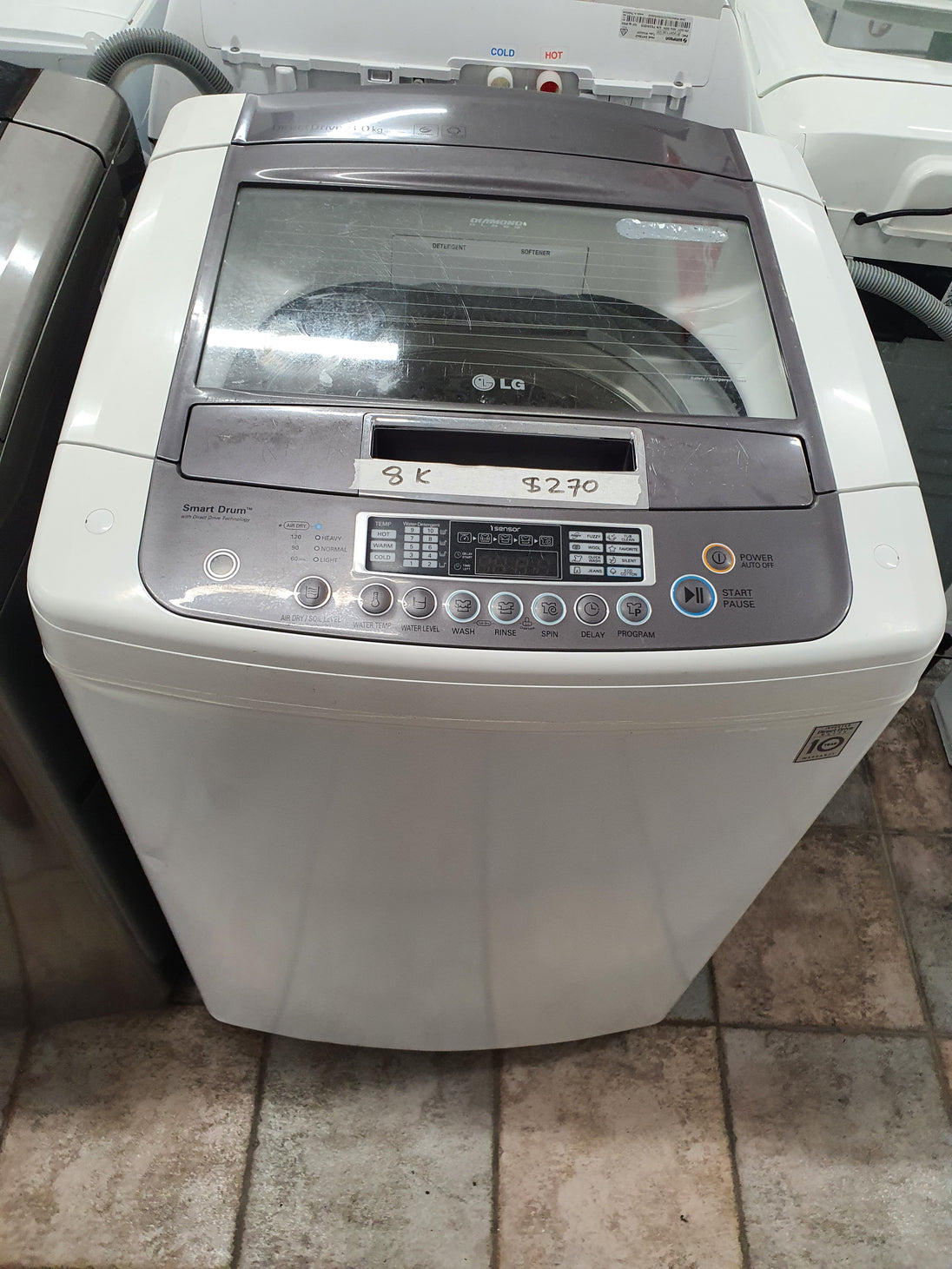 Lg 8kg toploader washing machine Cheap World Online