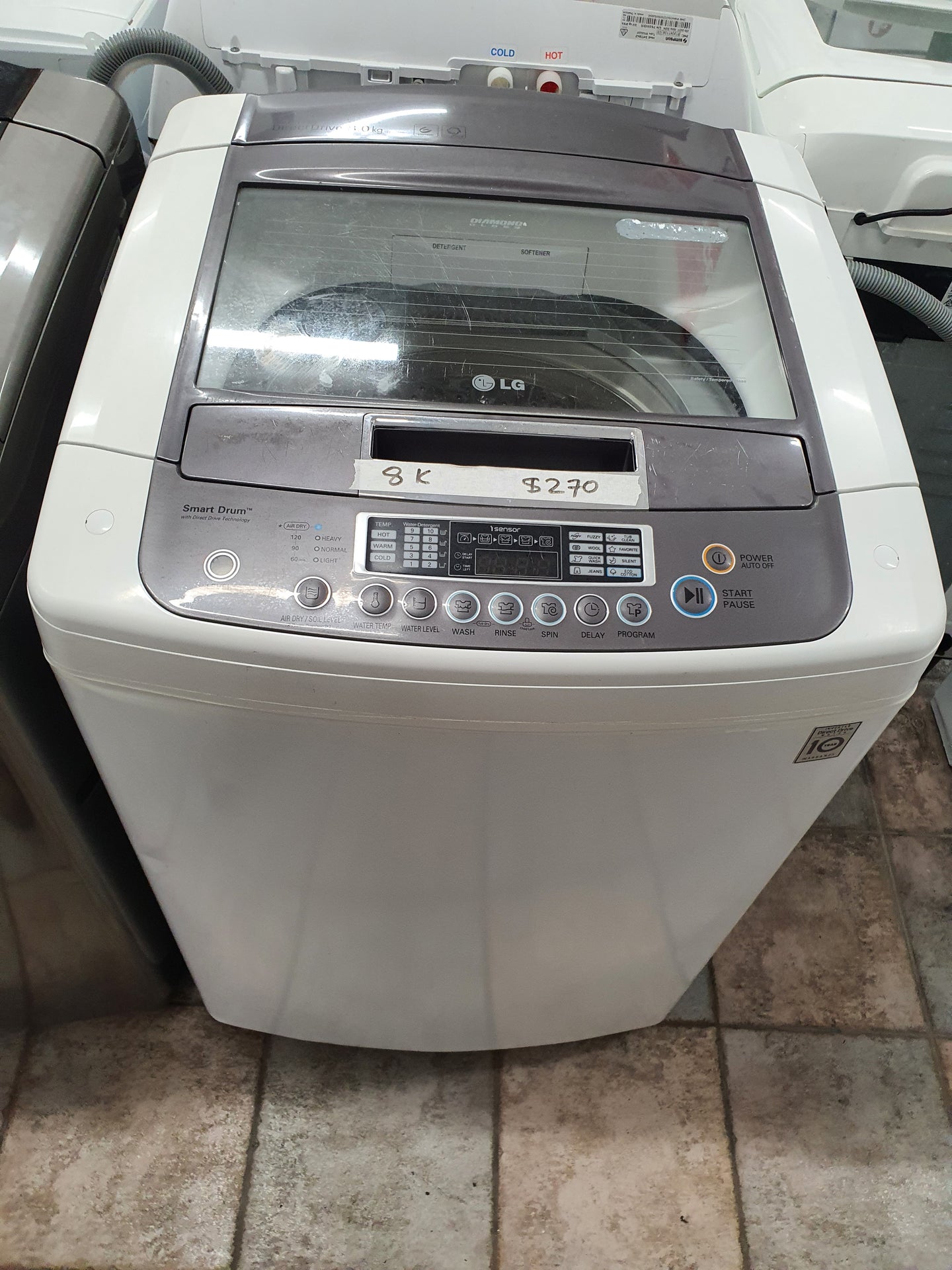 Lg 8kg toploader washing machine Cheap World Online