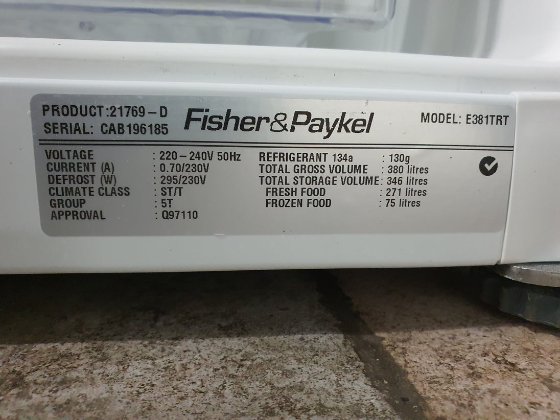 Fisher&Paykel 380L Refrigerator Cheap World Online