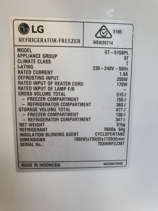 LG 515l Refrigerator Cheap World Online