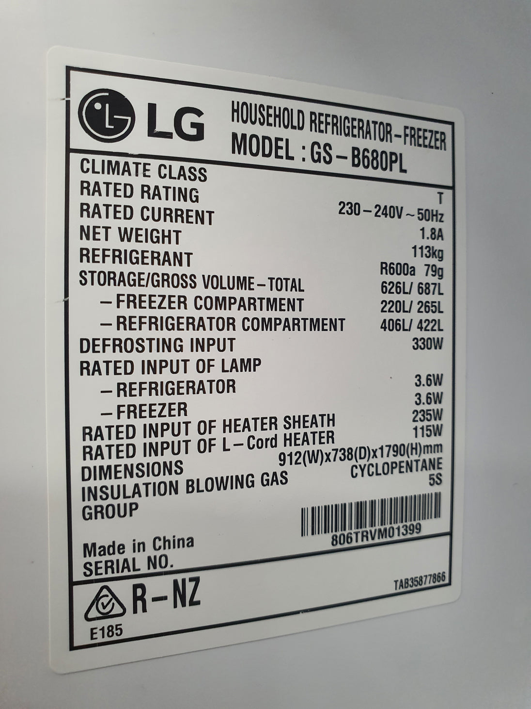 LG 626 L double door Refrigerator Cheap World Online