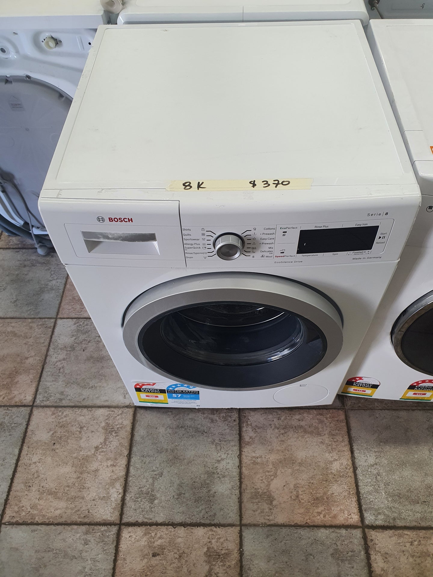 Bosch 8 kg front loader washing machine Cheap World Online