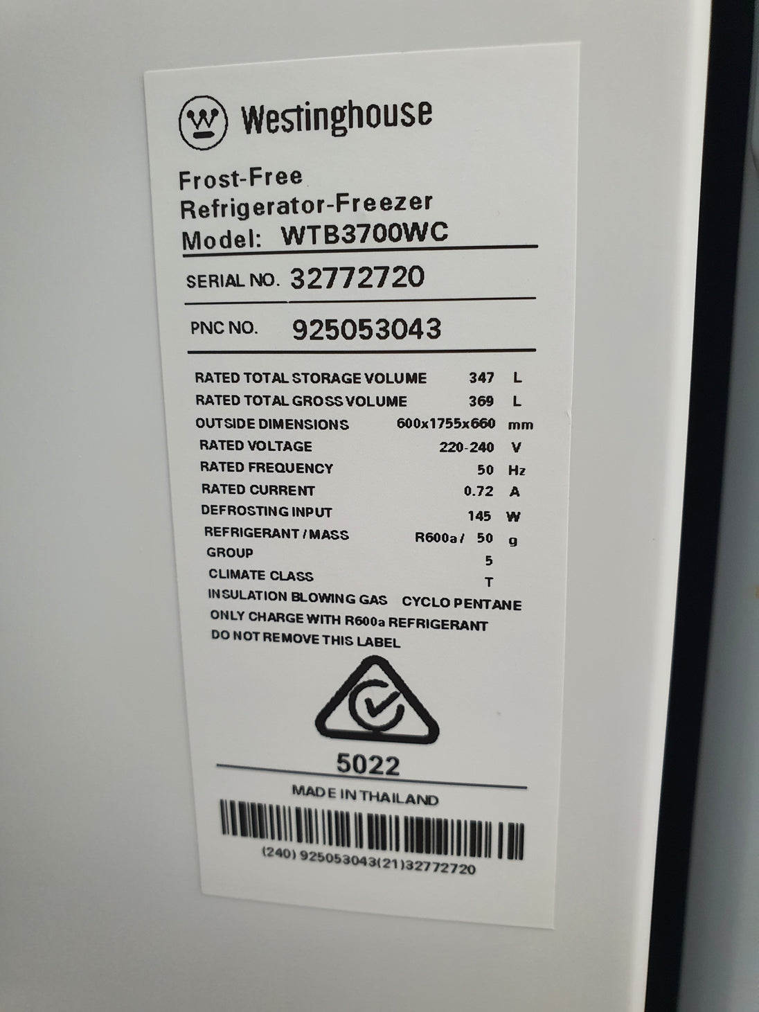 Westinghouse 347L Refrigerator Cheap World Online