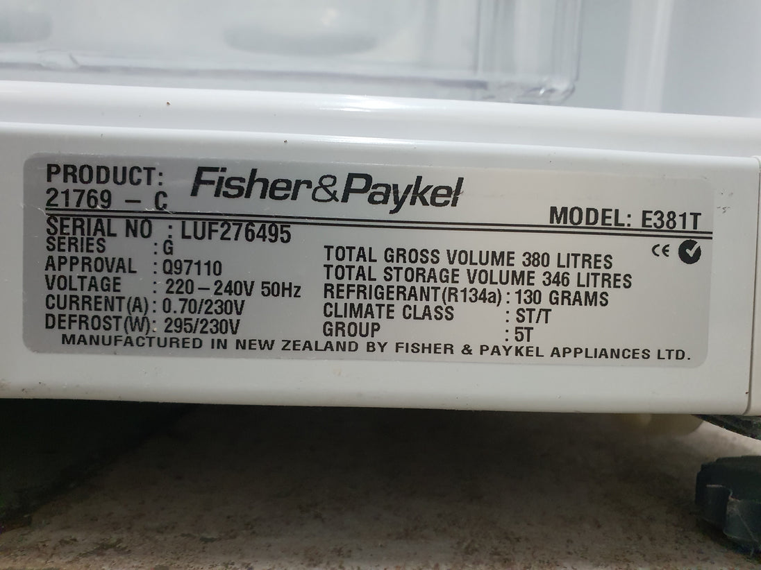 Fisher&Paykel 380L Refrigerator Cheap World Online