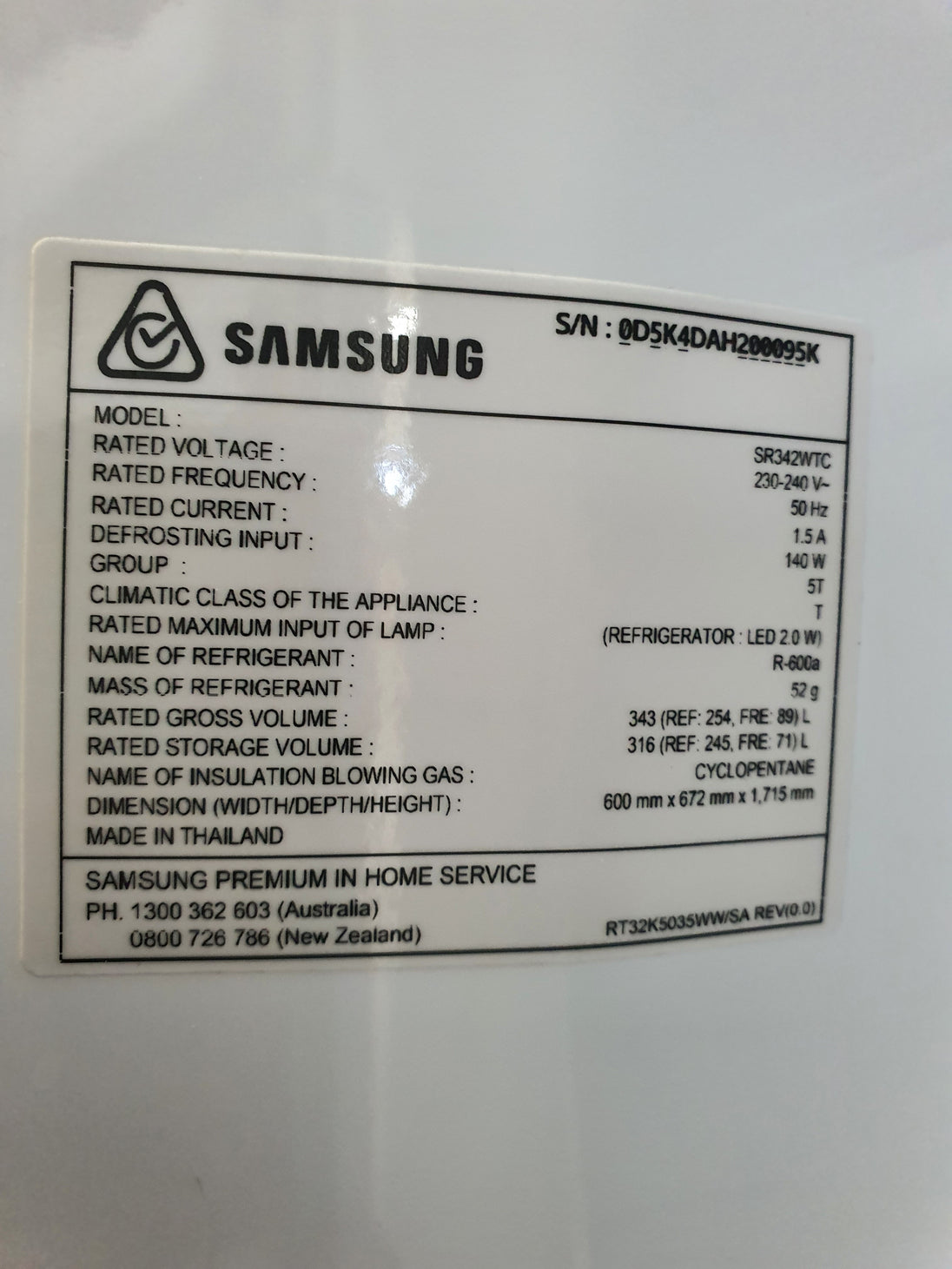 Samsung 343L refrigerator Cheap World Online