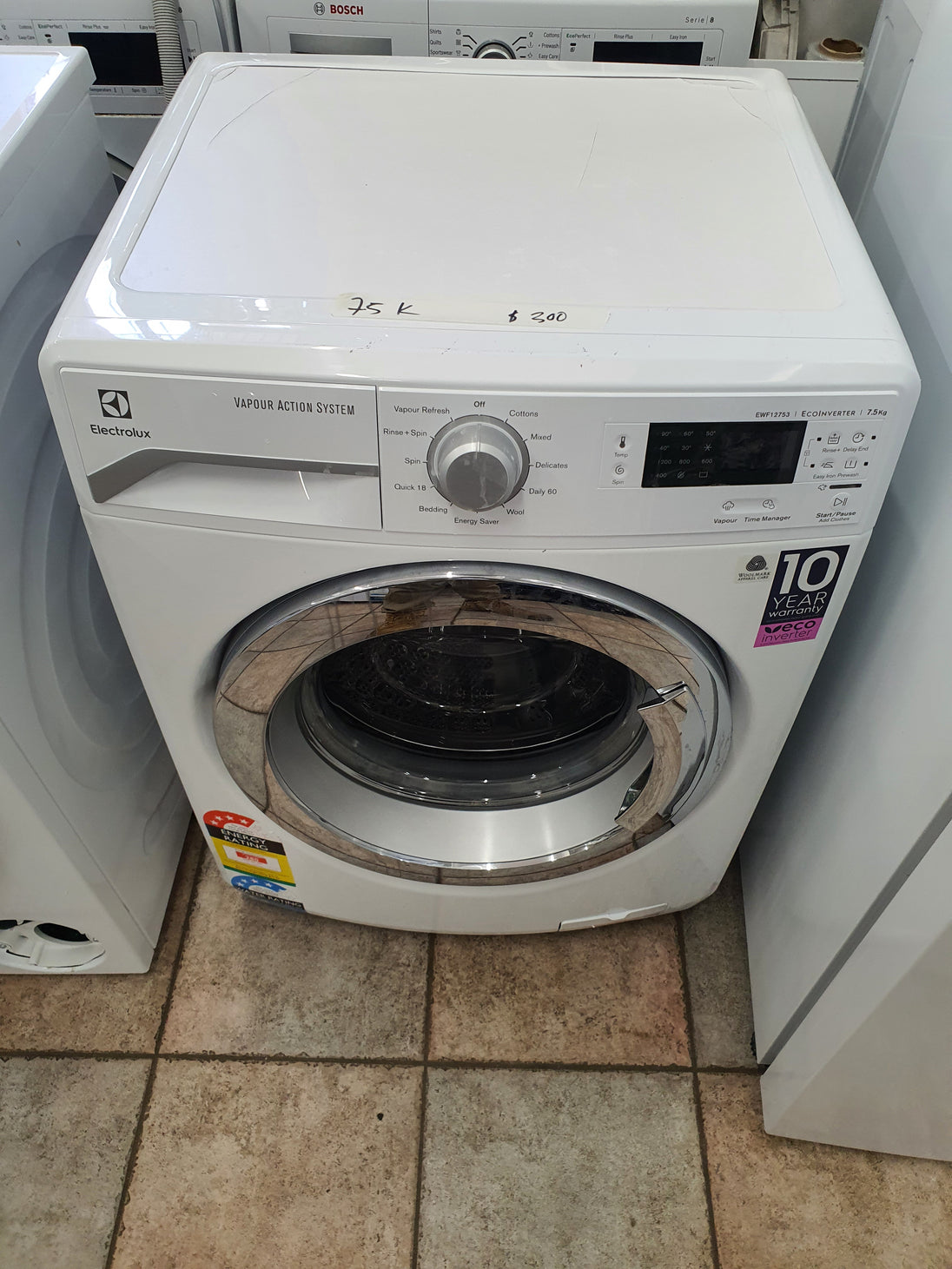 Electrolux 7.5k front loader washing machine Cheap World Online