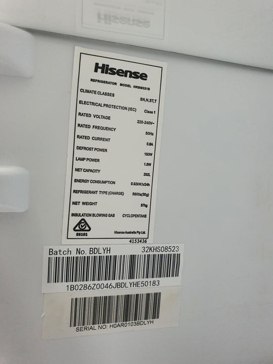 Hisense 292L Refrigerator Cheap World Online