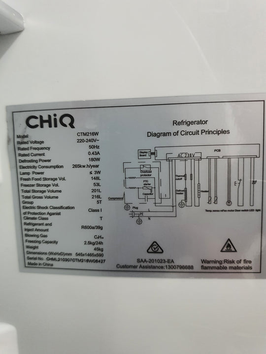 CHIQ 216L Refrigerator Cheap World Online