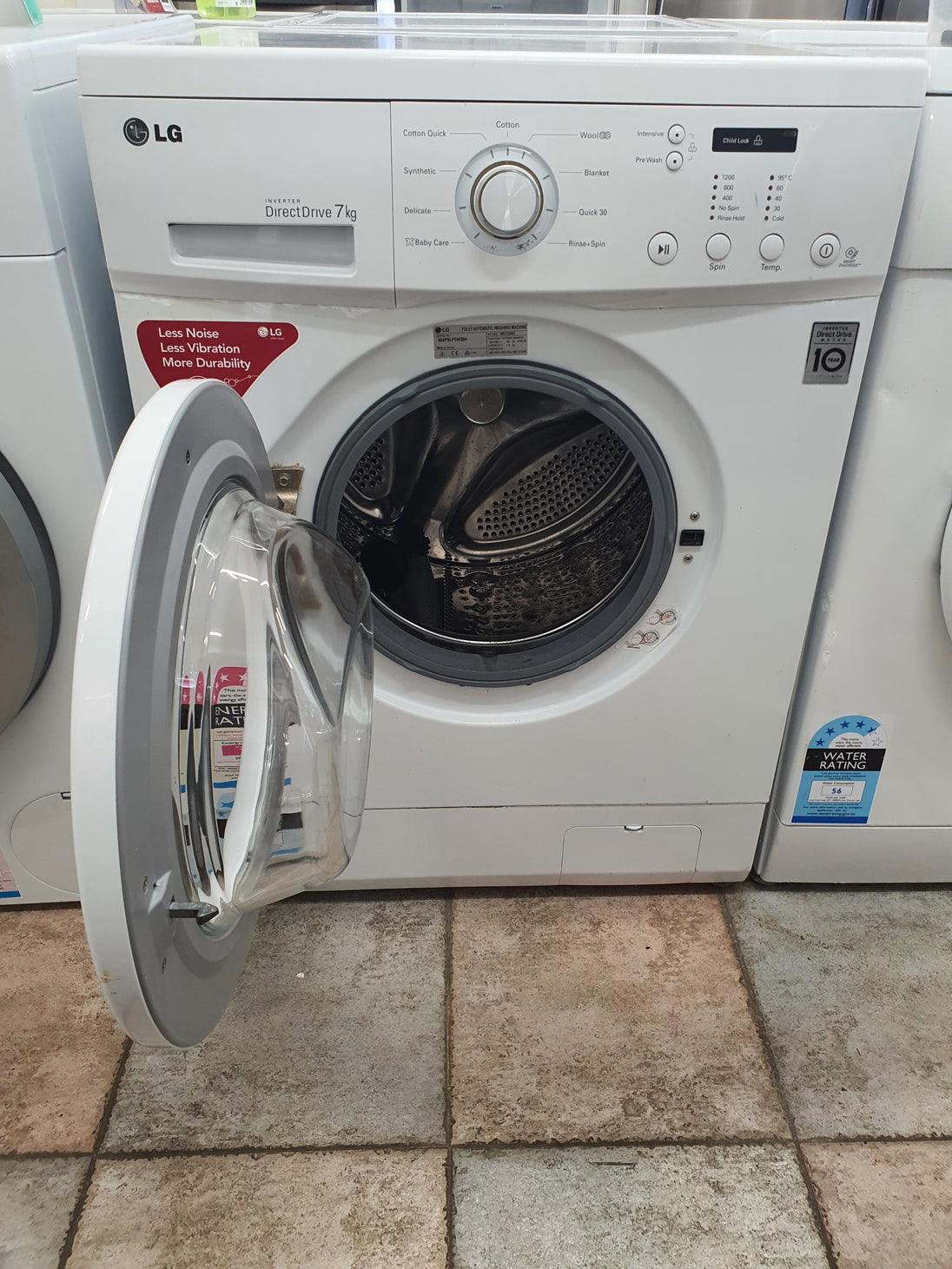 Lg 7kg front loader washing machine Cheap World Online