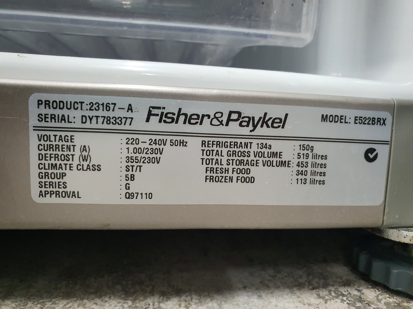 Fisher&Paykel 519L Refrigerator Cheap World Online