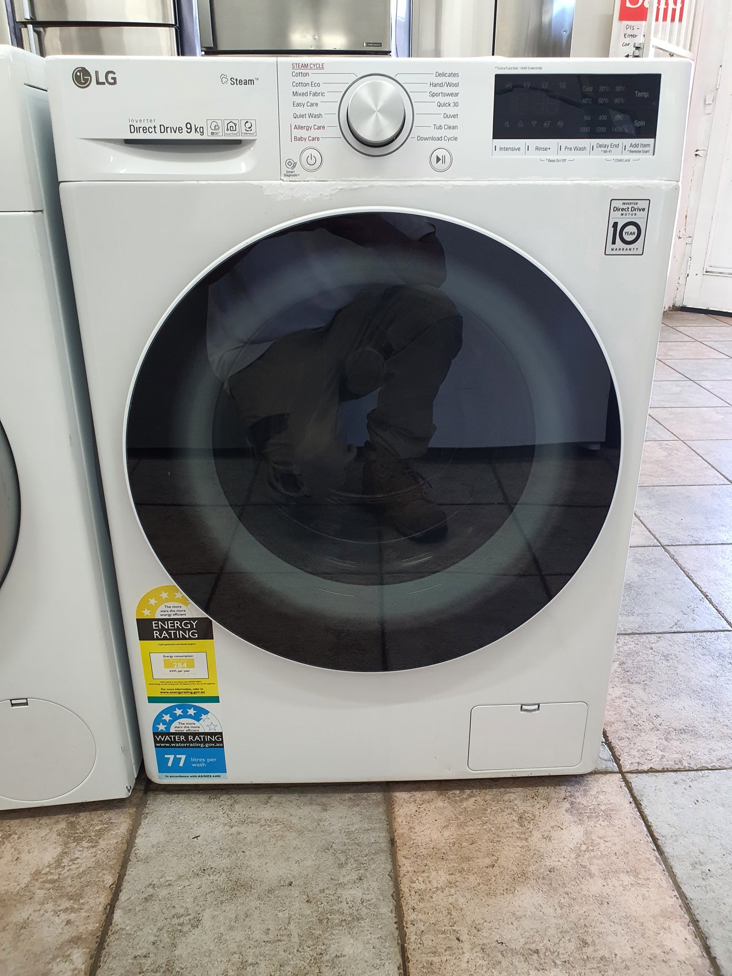 Lg 9kg front loader washing machine Cheap World Online