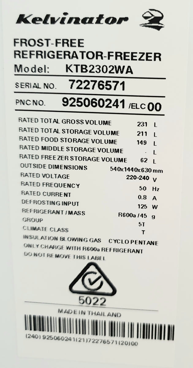 Kelvinator 231L Refrigerator Cheap World Online
