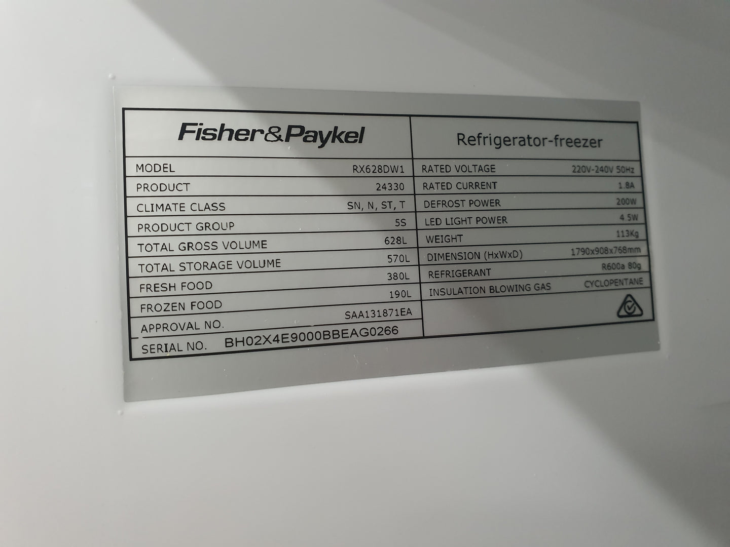 Fisher&Paykel 628L Refrigerator Cheap World Online