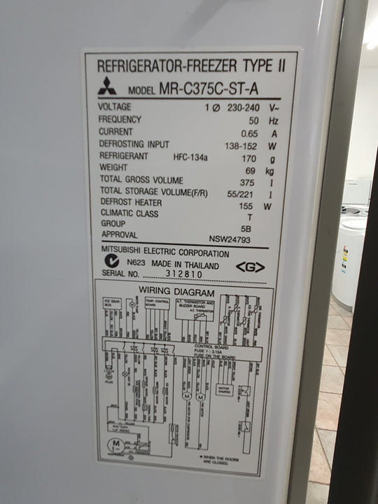 Mitsubishi 375L Refrigerator Cheap World Online