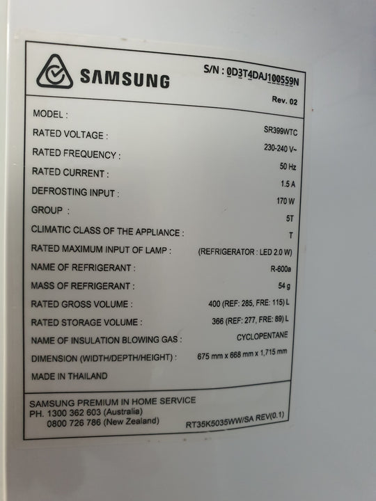 Samsung 400L Refrigerator Cheap World Online