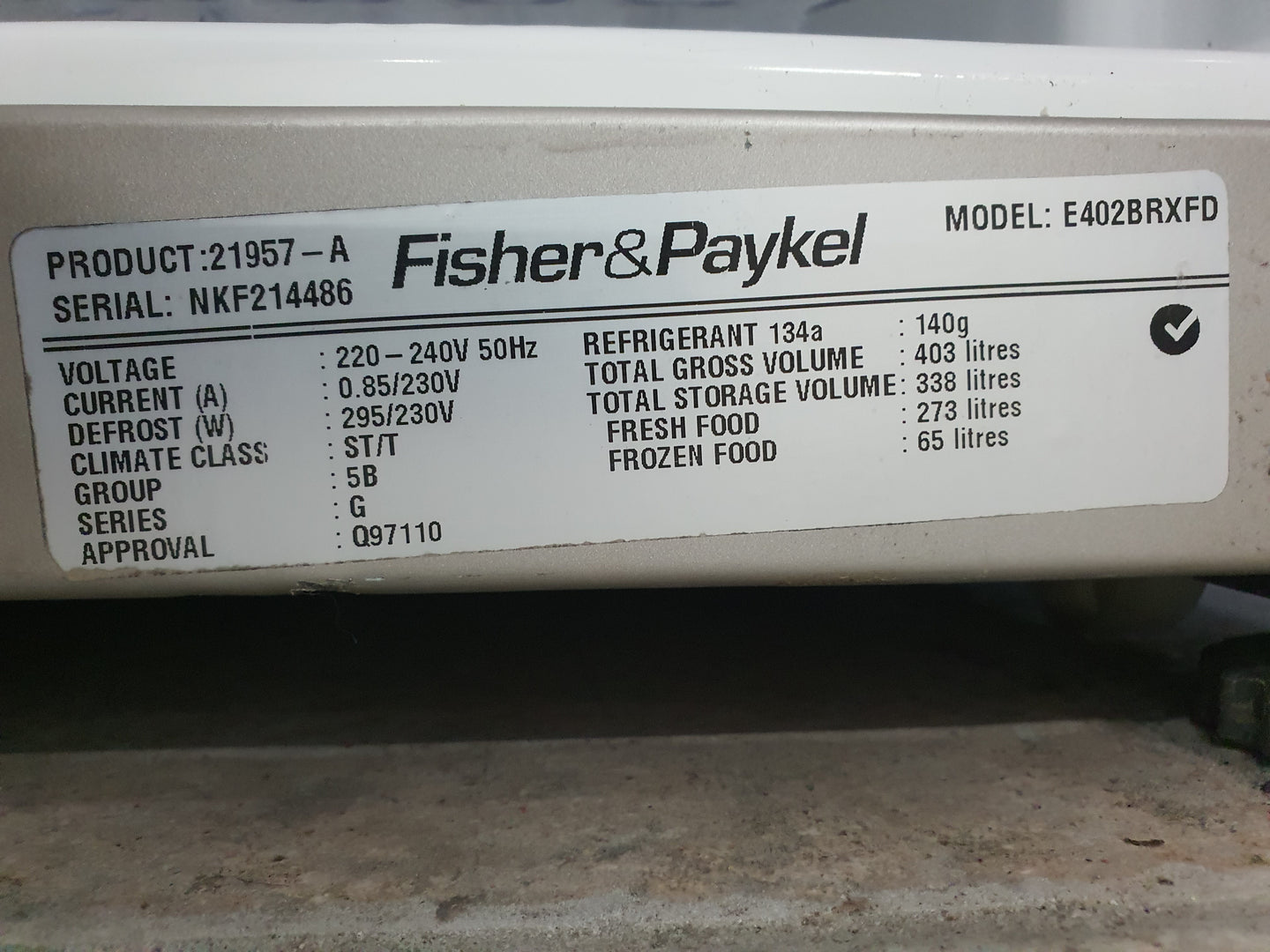 Fisher&Paykel 403L Refrigerator Cheap World Online