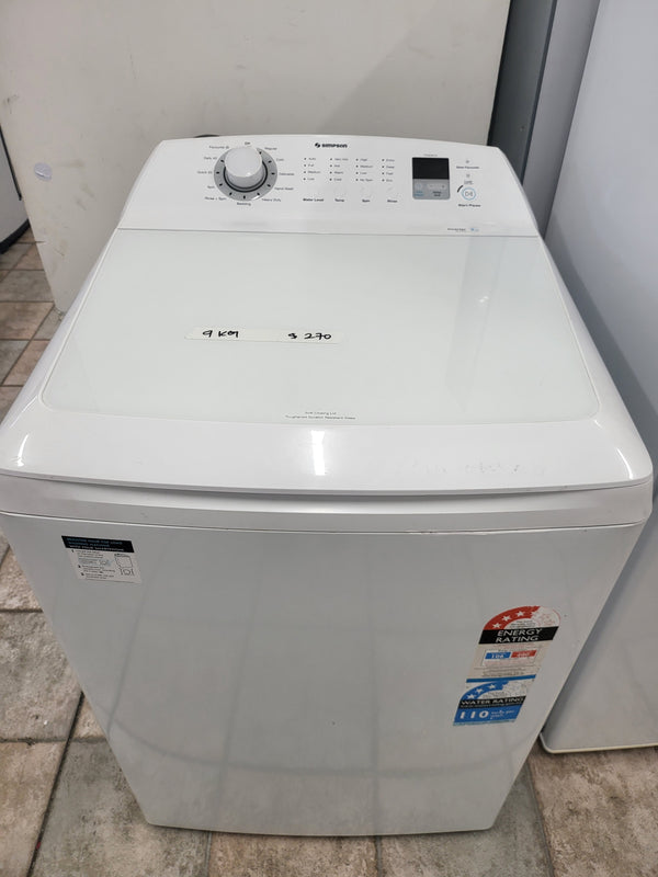 Simpson 9 kg toploader washing machine Cheap World Online
