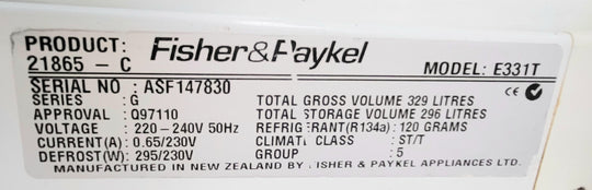 Fisher&Paykel 329L Refrigerator Cheap World Online