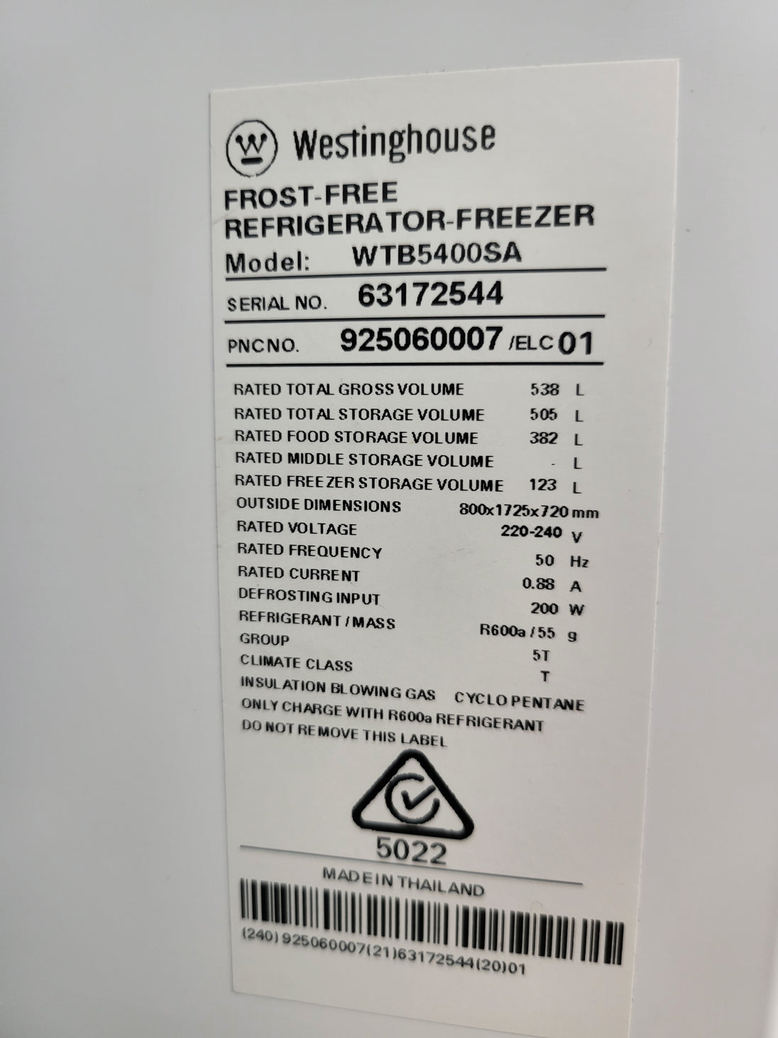 Westinghouse 538L Refrigerator Cheap World Online