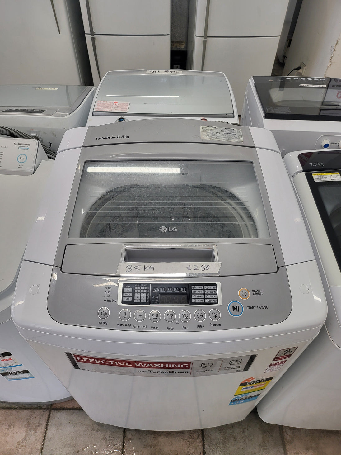Lg 8.5kg toploader washing machine Cheap World Online