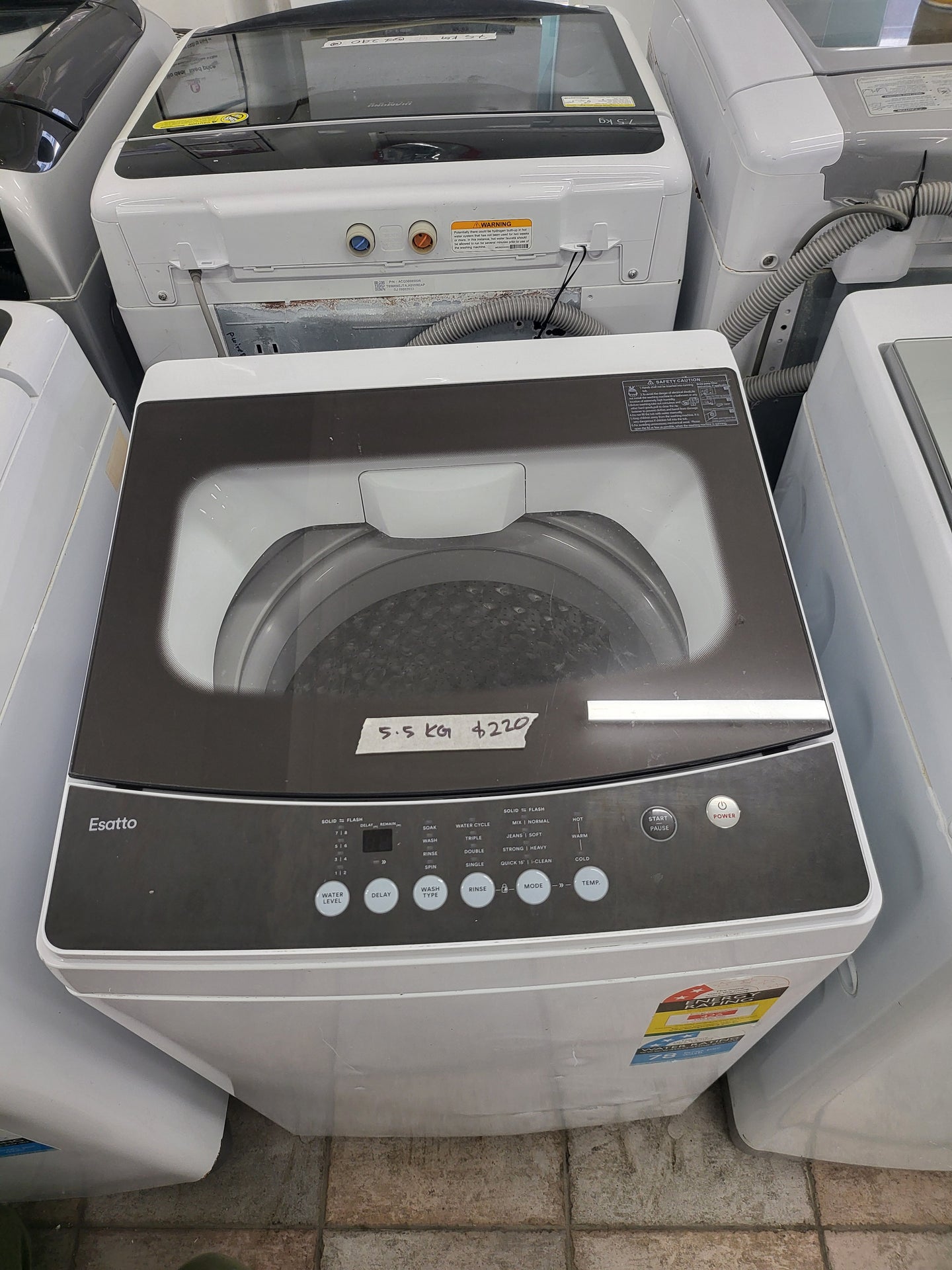 Esatto 5.5kg top loader washing machine Cheap World Online