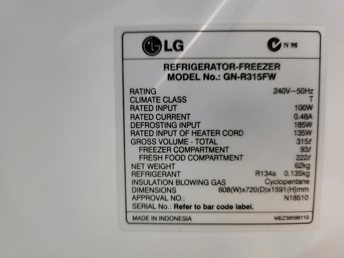 Lg 315l refrigerator Cheap World Online