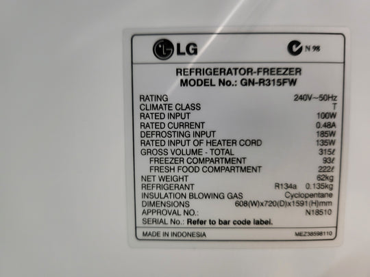 Lg 315l refrigerator Cheap World Online