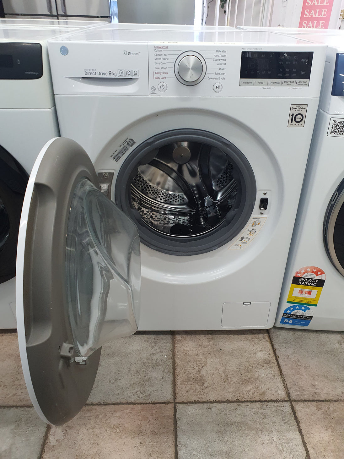 Lg 9 kg front loader washing machine Cheap World Online