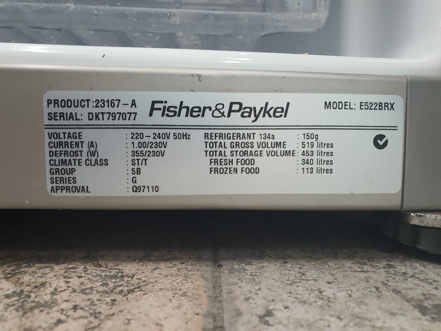 Fisher&Paykel 519L Refrigerator Cheap World Online