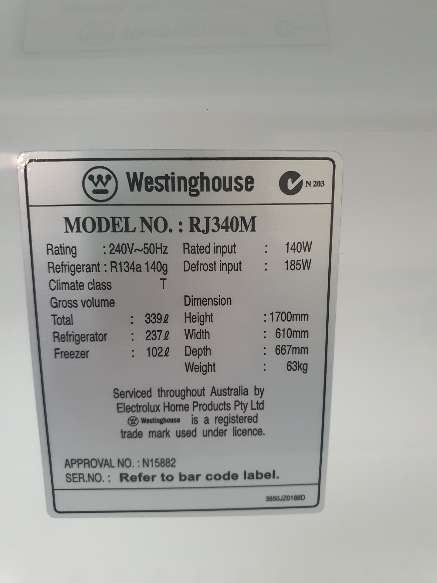 Westinghouse 339L Refrigerator Cheap World Online