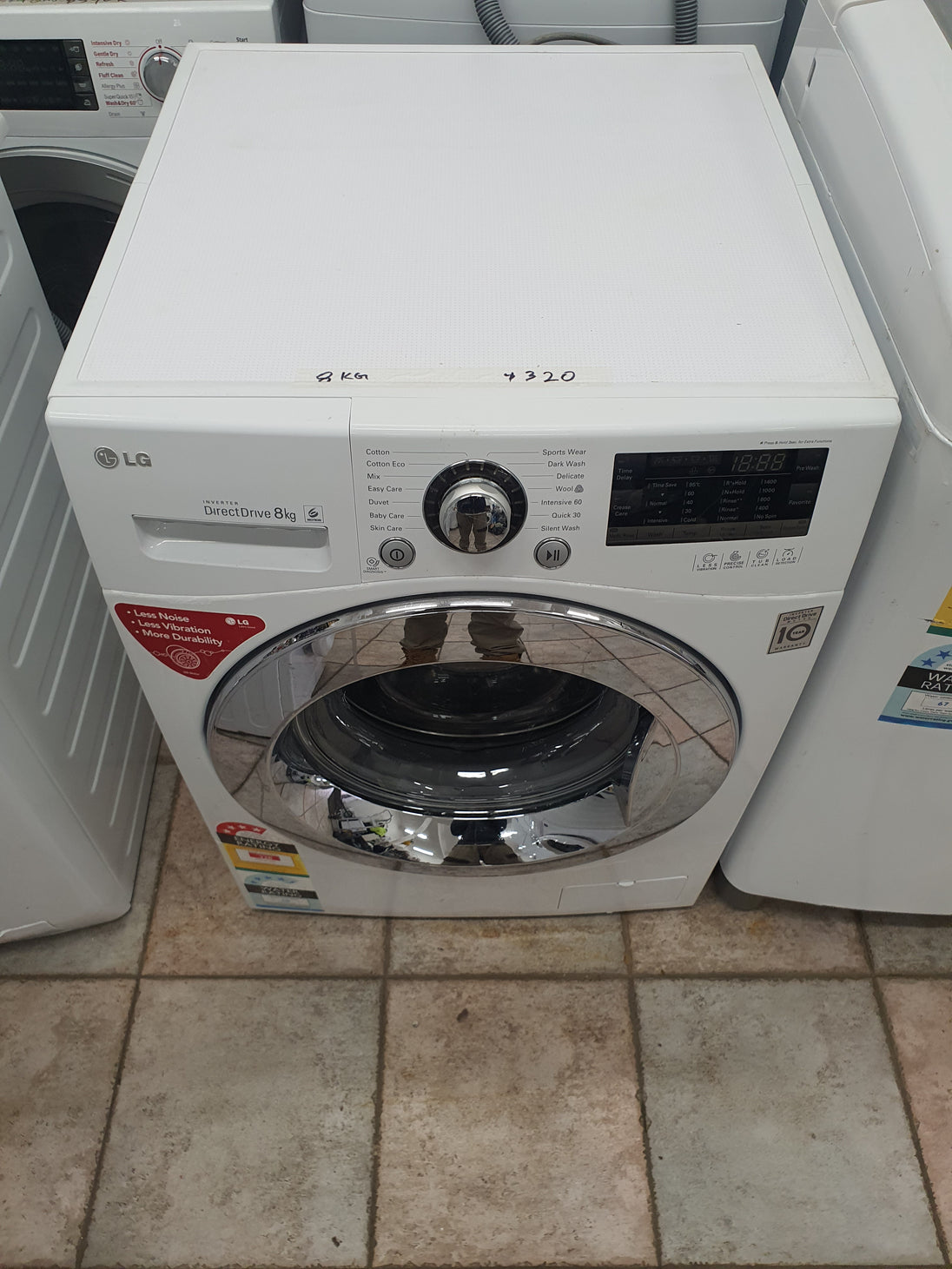 Lg 8 kg front loader washing machine Cheap World Online