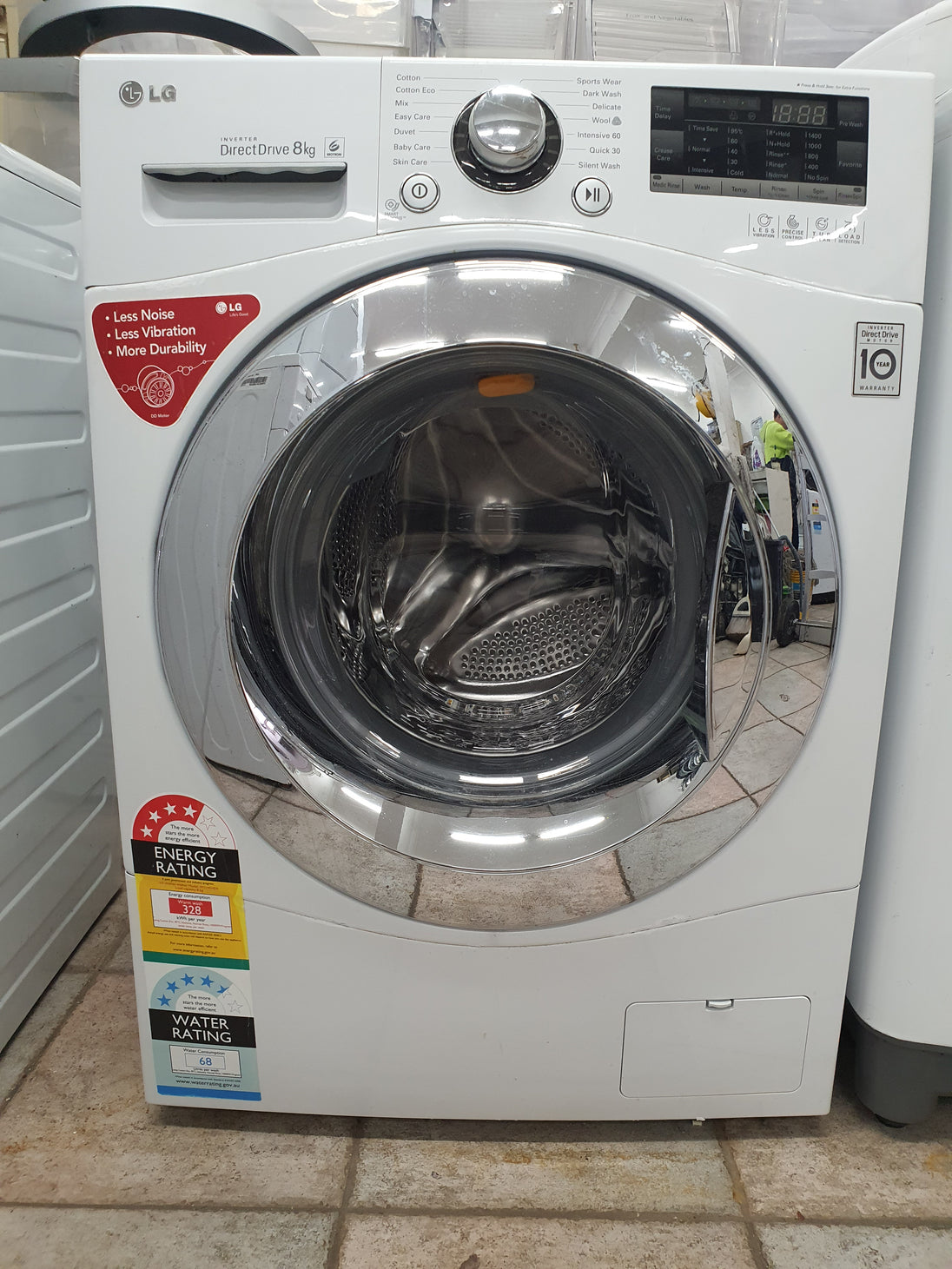 Lg 8 kg front loader washing machine Cheap World Online