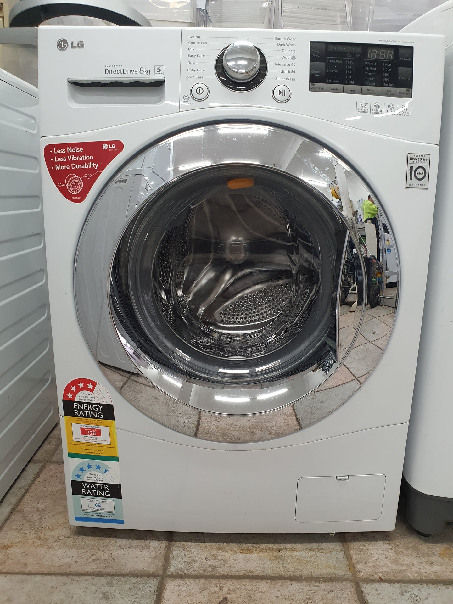 Lg 8 kg front loader washing machine Cheap World Online