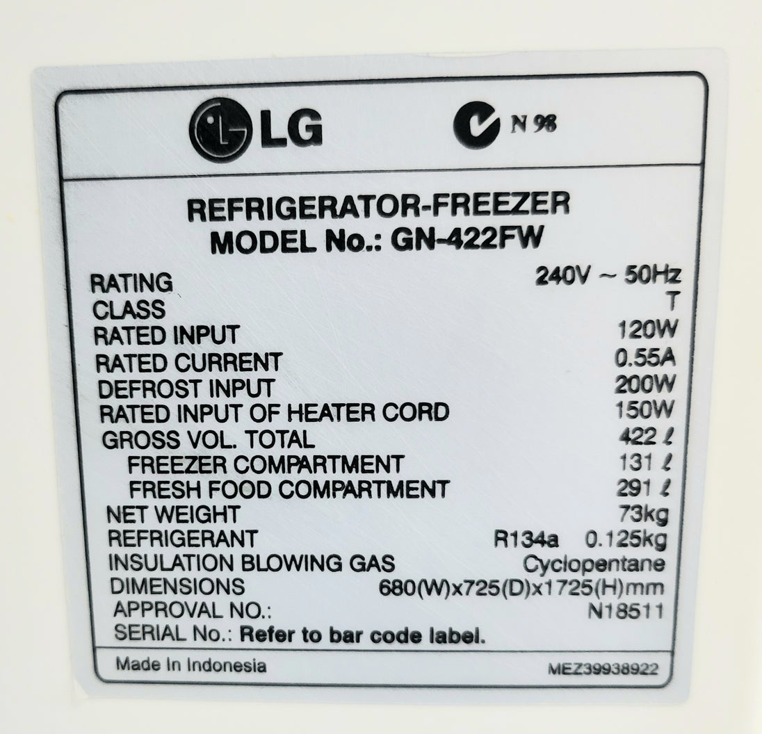 LG 422L Refrigerator Cheap World Online