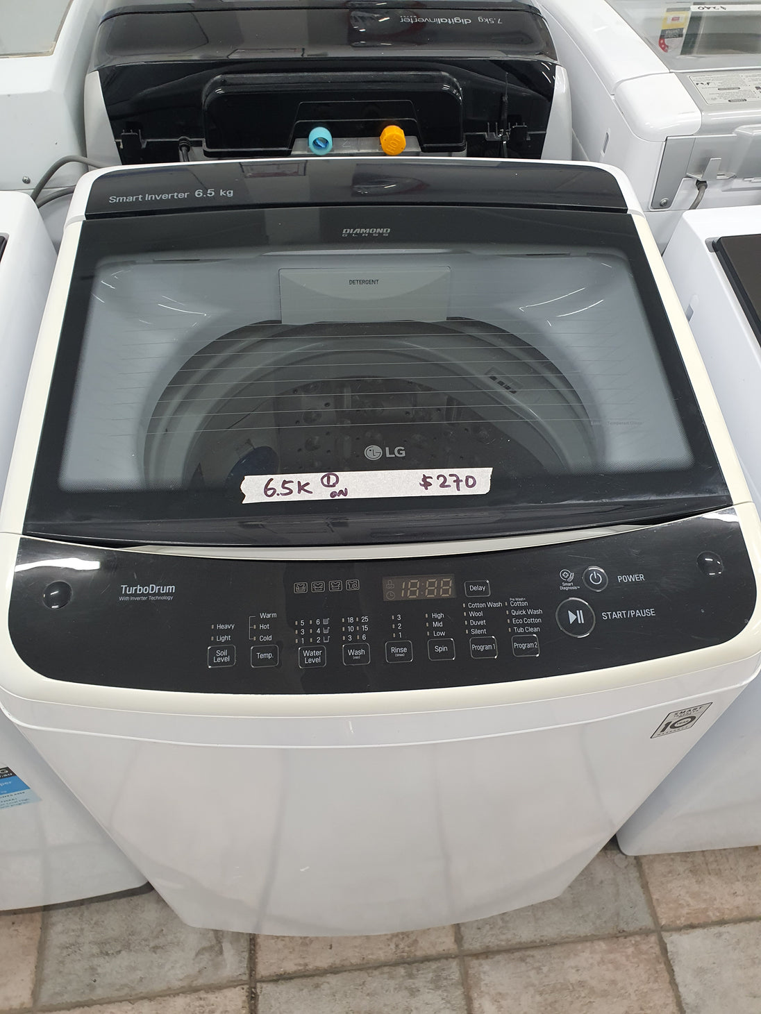 Lg 6.5 kg toploader washing machine Cheap World Online