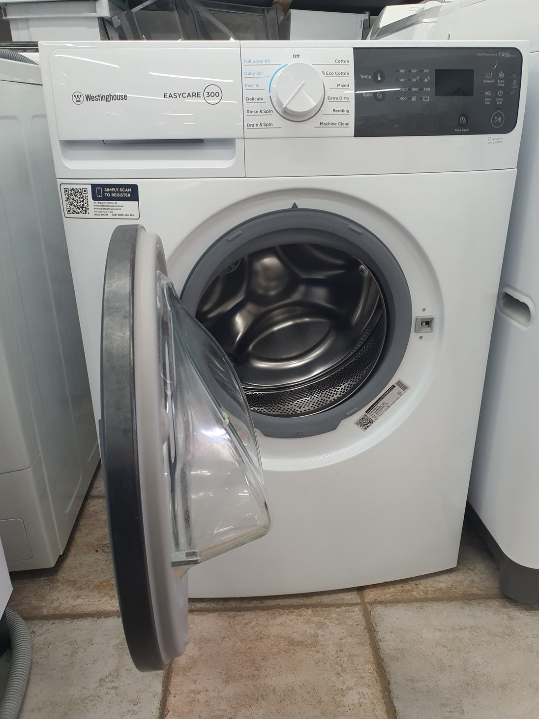 Westinghouse 7.5 kg front loader washing machine Cheap World Online