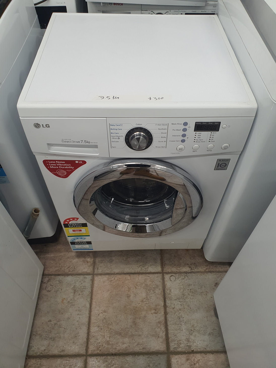 Lg 7.5 kg front loader washing machine Cheap World Online