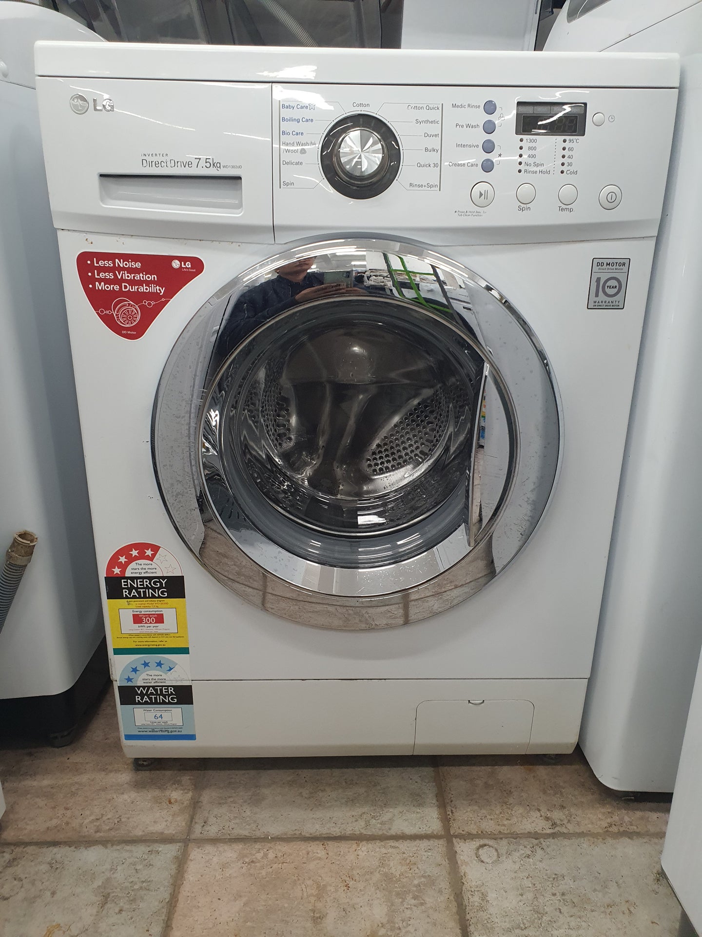 Lg 7.5 kg front loader washing machine Cheap World Online