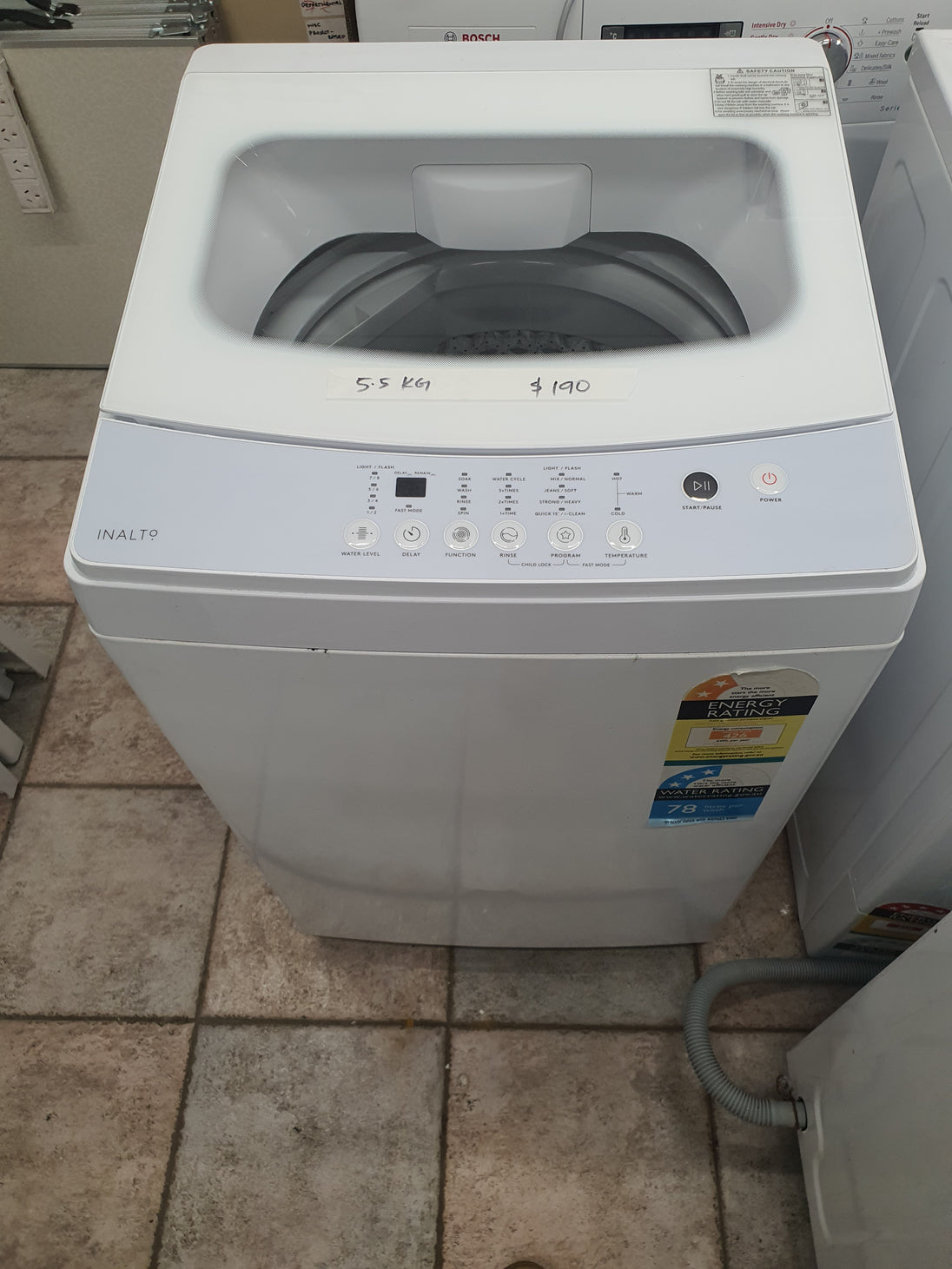 Inalto 5.5 kg toploader washing machine Cheap World Online